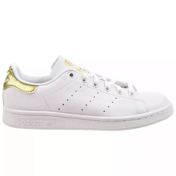 ADIDAS STAN SMITH Originals Women's Size 8 EE8836 GOLD SHOES AUTHENTIC Pre-owned - Picture 14 of 16